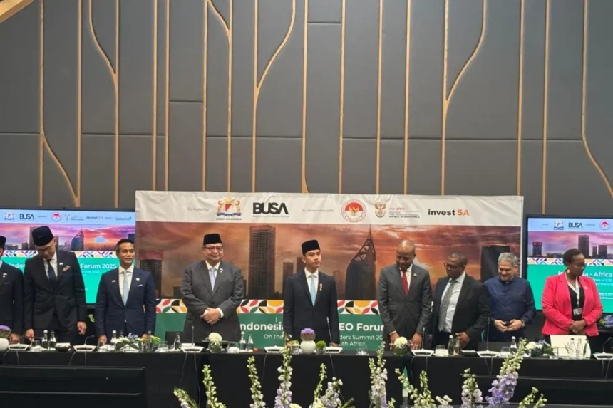 Indonesia affirms commitment to expanding its outbound investment in South Africa, viewing it as a strategic gateway to the broader, rapidly growing African market.