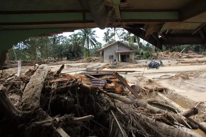 Sumatra floods caused Indonesia $4.1 billion in losses, hitting national GDP and regional markets due to supply chain disruption and land conversion practices.