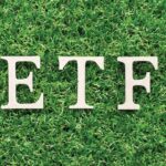 The letters ETF resting on green grass, representing sustainable investment and the MarketVector Vietnam Local Index.