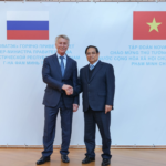 A formal meeting between Vietnamese Prime Minister Pham Minh Chinh and Novatek chairman Leonid Mikhelson in Russia.