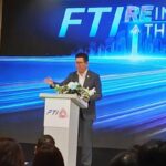 Speaker at a business presentation event.