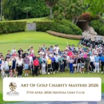 Group photo of participants at the Art of Golf Charity Masters 2026, raising funds for the BT-BAF initiative.