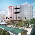 Gemini said A digital rendering of a modern luxury condominium project by SIRI featuring a rooftop pool and lush greenery.