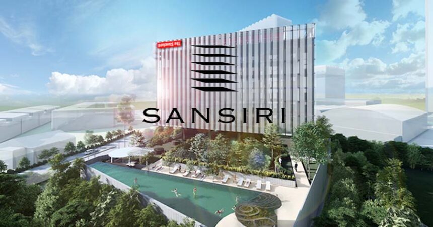 Gemini said A digital rendering of a modern luxury condominium project by SIRI featuring a rooftop pool and lush greenery.
