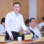 Gemini said Nguyen Anh Cuong briefs the media in Hanoi regarding the new licensing and pilot program for Starlink in Vietnam.
