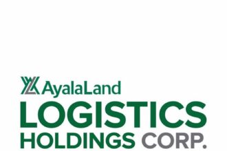 Official green and grey logo for AyalaLand Logistics Holdings Corp, also known as ALLHC.