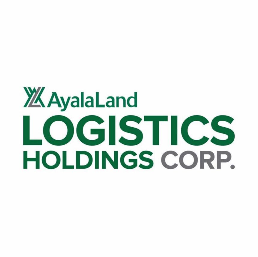 Official green and grey logo for AyalaLand Logistics Holdings Corp, also known as ALLHC.