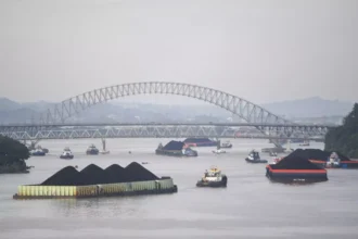 Barges transporting coal managed by Danantara under the new centralized export scheme