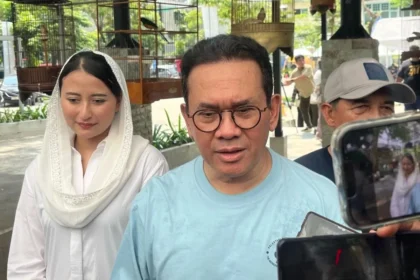 Trade Minister Budi Santoso providing a statement regarding the potential price adjustment of Minyakita cooking oil.